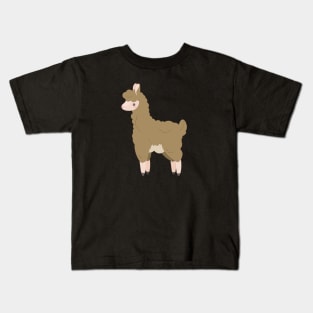 Brown Llama Kids T-Shirt